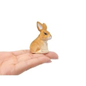 Brown Rabbit Bunny Statue Figurine